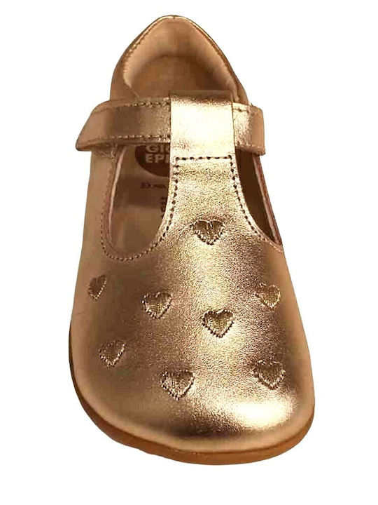 Kinder Pumps & Ballerinas mit Bügel- und Schleifenverschluss Goldene