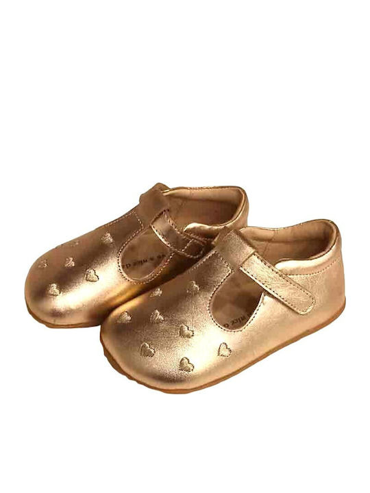 Kinder Pumps & Ballerinas mit Bügel- und Schleifenverschluss Goldene