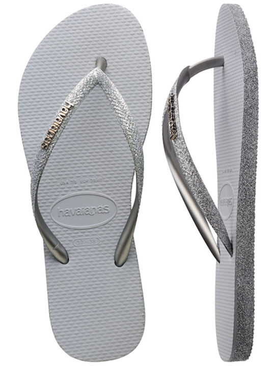 Slim Sparkle II Σαγιονάρες σε Γκρι Χρώμα