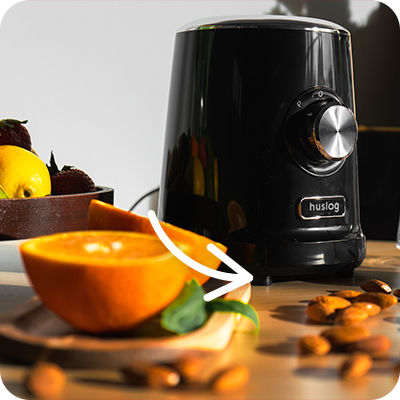 Huslog Blender with Plastic Jug 600 ml 500W Black