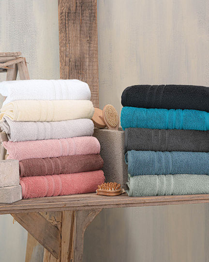 Rythmos Bath Towel Aria 75x150cm White Weight 600gr/m²
