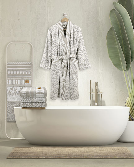 Nima Bath Towels Set 2 Pieces Tierra Beige Weight 480gr/m²