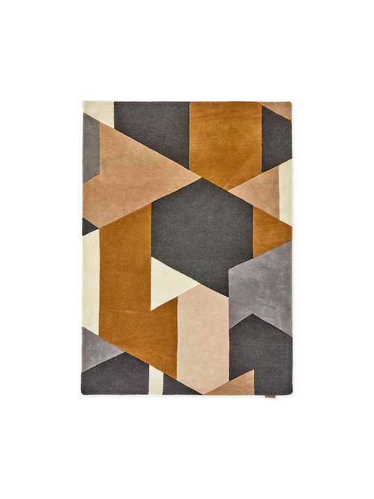 Harlequin Lucrat manual Covor Rectangular Din lână Portocaliu