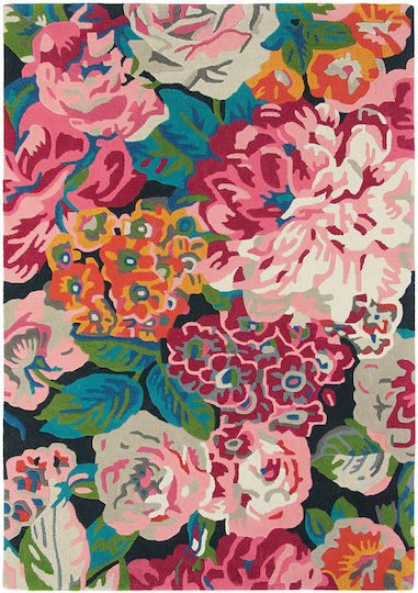 Sanderson Rose & Peony Χειροποίητο Μάλλινο 140x200cm Pink-Multi 45005