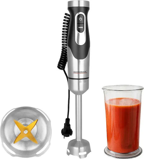 Gastroback Blender de Mână cu Tijă din Inox 1500W Gri