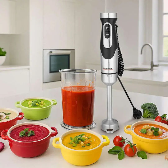 Gastroback Blender de Mână cu Tijă din Inox 1500W Gri