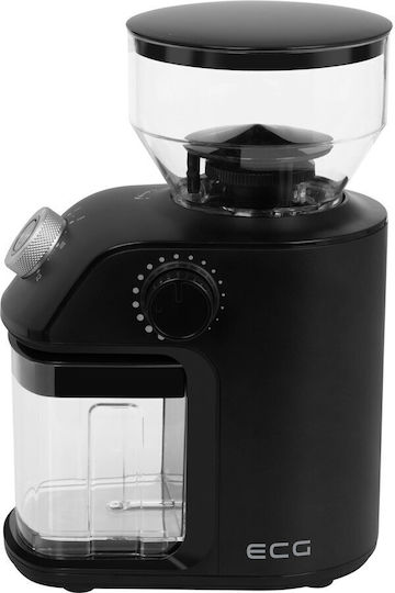 ECG Râșniță de Cafea Electrică 150W cu Capacitate de 240g și 18 Nivele de Măcinare Neagră