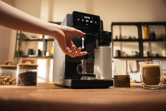 Cecotec Latte Автоматична Еспресо Кафемашина 1300W Налягане 19bar за Капучино с Мелачка Сива