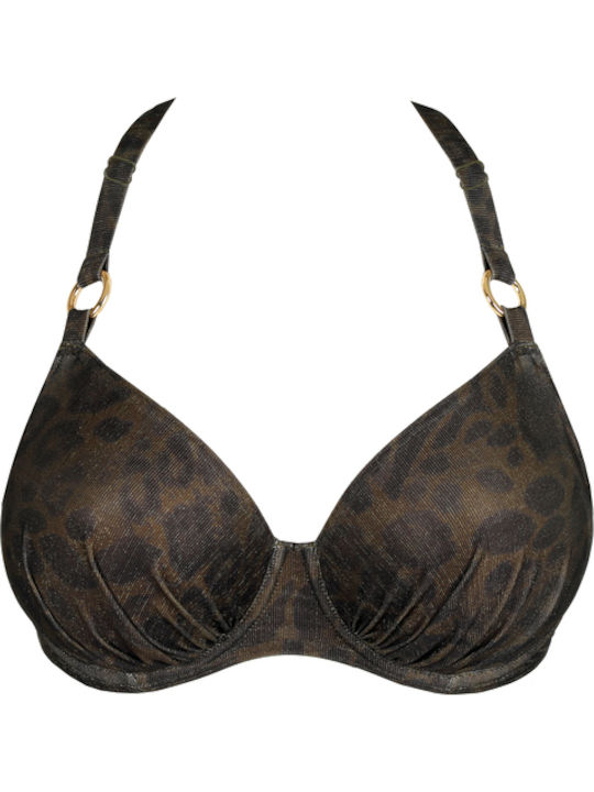 Full Cup Bikini Bra Animal Print Jungle Jaguar