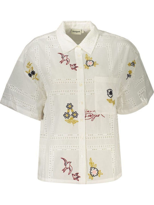 Short Sleeve Women's Shirt White