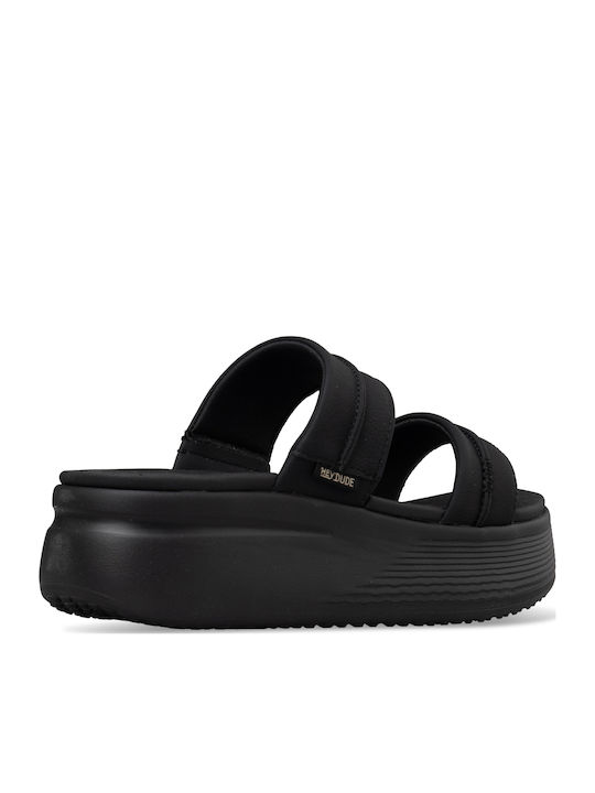 Platforme Dama Tip Slip On Negre