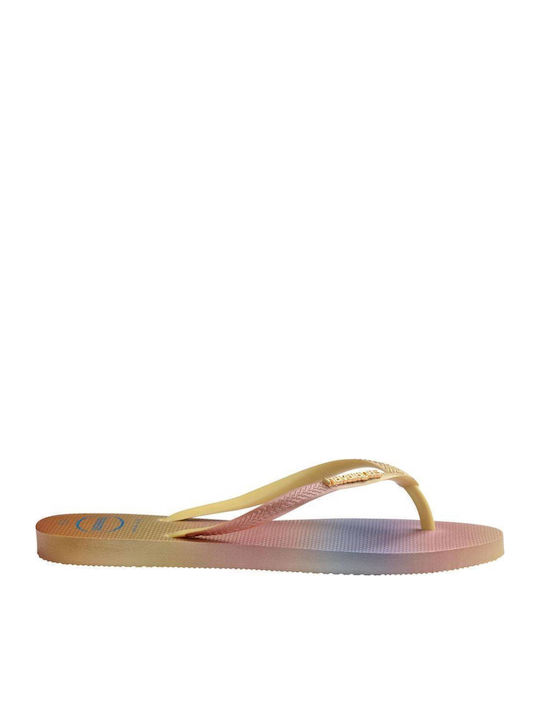 Havaianas Gradient Sunset Women's Flip-Flops Yellow Pixel