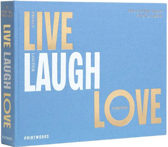 Printworks Photo Album Live Laugh Love For 60 Photos Blue 10x15cm Printworks Photo Album Live Laugh Love For 60 Photos Blue 10x15cm