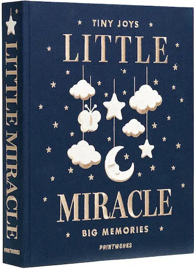 Printworks Παιδικό Άλμπουμ Little Miracle για 60 Φωτογραφίες Navy Μπλε 10x15cm