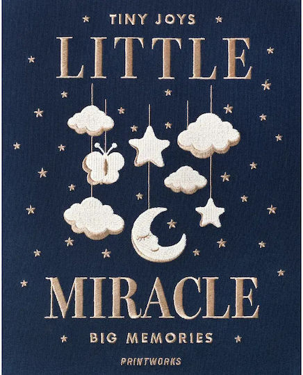 Printworks Παιδικό Άλμπουμ Little Miracle για 60 Φωτογραφίες Διαστάσεων 10x15εκ. Navy Μπλε 10x15εκ.