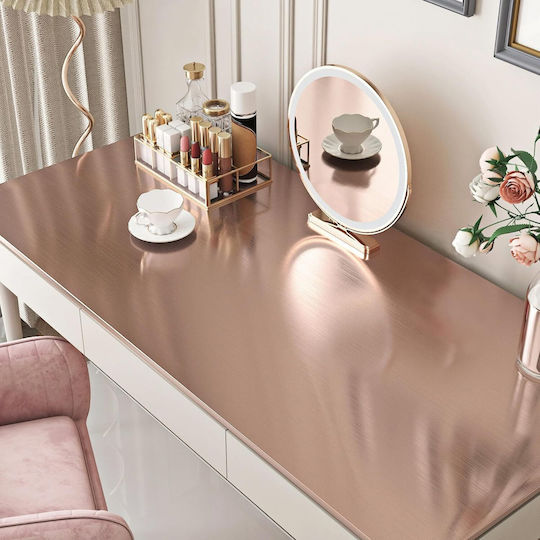 Folie Autocolantă pentru Mobilier din Vinil Periat 40 Cm X 10 M Rose Gold
