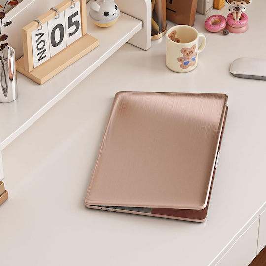 Folie Autocolantă pentru Mobilier din Vinil Periat 40 Cm X 10 M Rose Gold