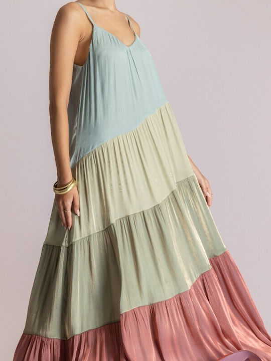 Summer Maxi Dress for Wedding Christening Multicolour