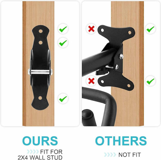 Bicycle Wall Mount Rack Adjustable Holder Set 2 Pieces