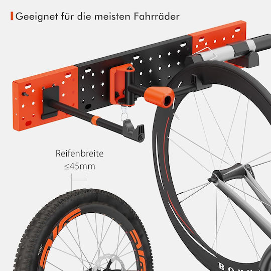 Bicycle Wall Mount Adjustable Rotating Holder Up To 30kg