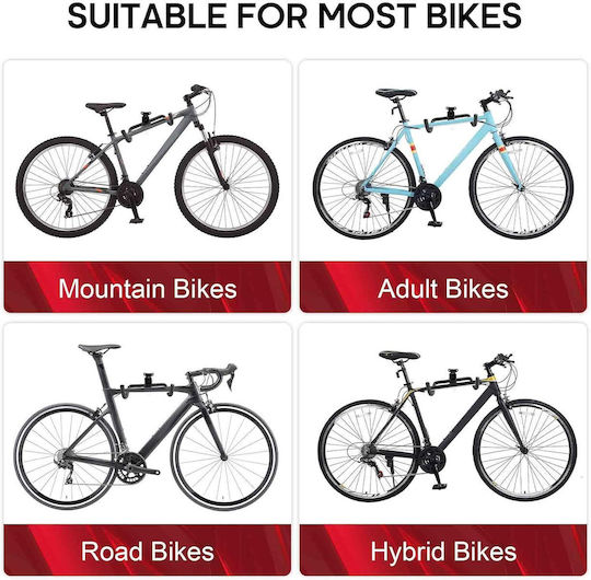 Bicycle Wall Mount Rack Adjustable Holder Set 2 Pieces