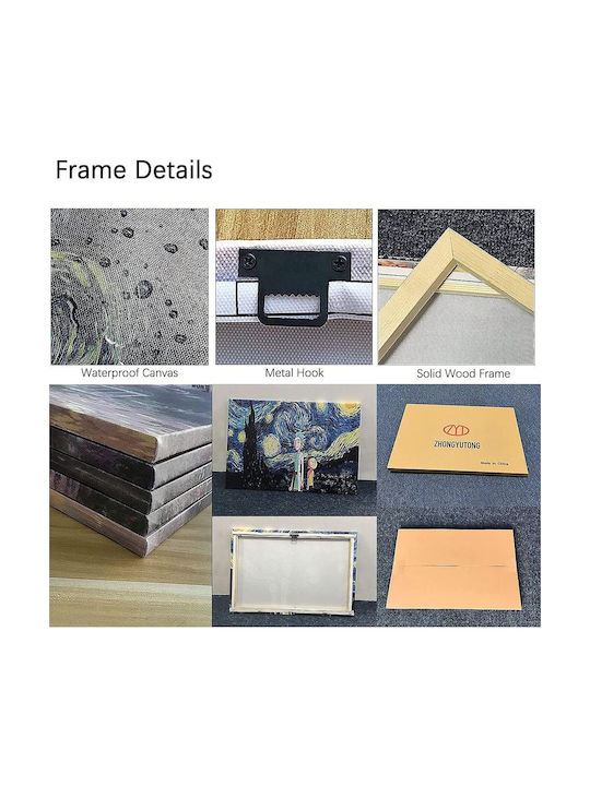 Pictură Decorativă De Perete Caligrafie Arabă Elegantă 40x60 Cm Albastră
