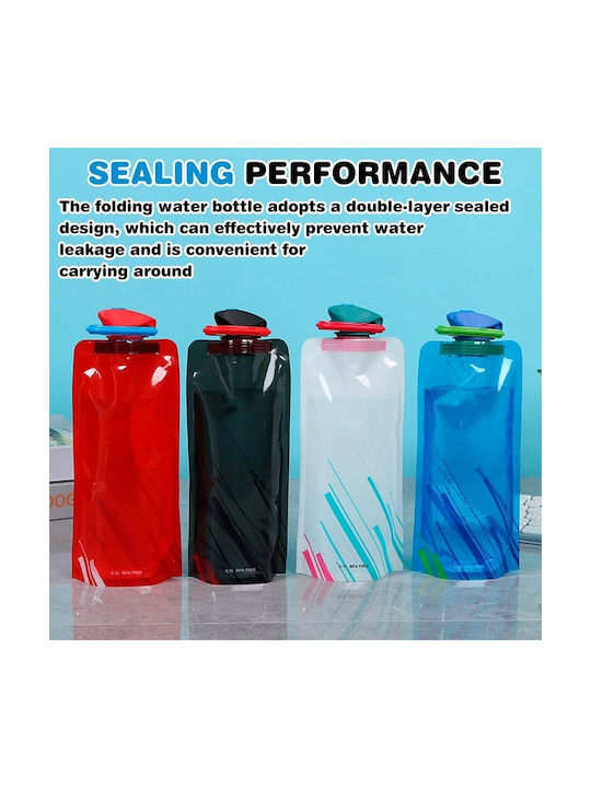 Set Sticlă De Apă Sportivă Din Plastic 700ml Albastră