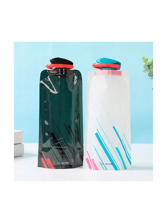Set Sticlă De Apă Sportivă Din Plastic 700ml Albastră