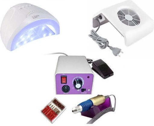 Manicure Device Kit Sunone Lamp Sina Drill Dust Vacuum
