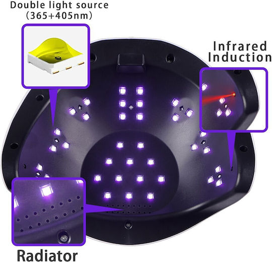 Uv Led Nail Lamp 2in1 120w Super Power Bq-6t