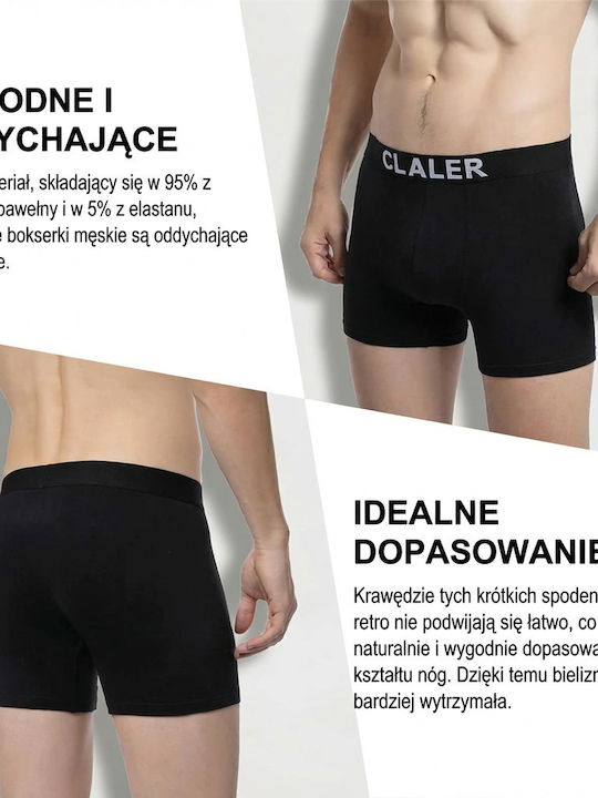 Boxeri Pentru Bărbați Negri 6Pack