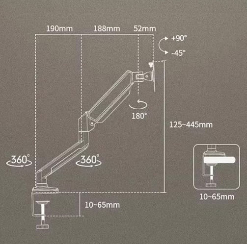 Aspirator Profesional Pentru Manichiură Ua-002 – Braț Reglabil Filtru Lavabil Iluminare Led