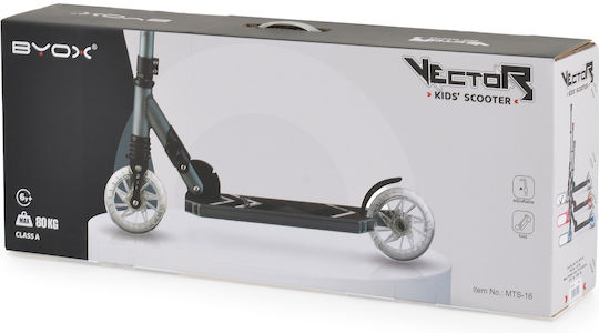 Byox Kids Scooter Foldable 2-Wheel for 6+ Years Blue