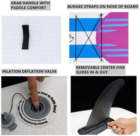 Toto Air Fusion Gonflabilă Placă SUP cu Lungime 3.05m Albă