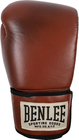Benlee Vintage Leather Premium Training Γάντια Πυγμαχίας για Αγώνα Καφέ