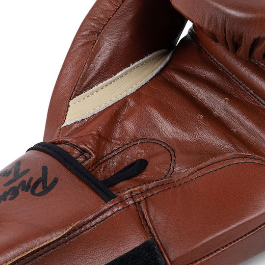 Benlee Vintage Leather Premium Training Γάντια Πυγμαχίας για Αγώνα Καφέ
