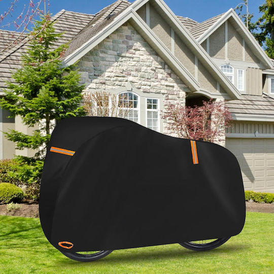 Waterproof Bicycle Cover Reflectors Black 200 X 70 X 110 Cm