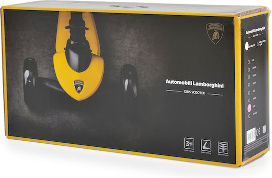 Byox Παιδικό Πατίνι Αναδιπλούμενο Lamborghini Pro Τρίτροχο Κίτρινο