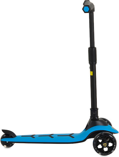 Byox Kids Foldable Lamborghini Pro 3-Wheel Scooter with LED Lighting Blue