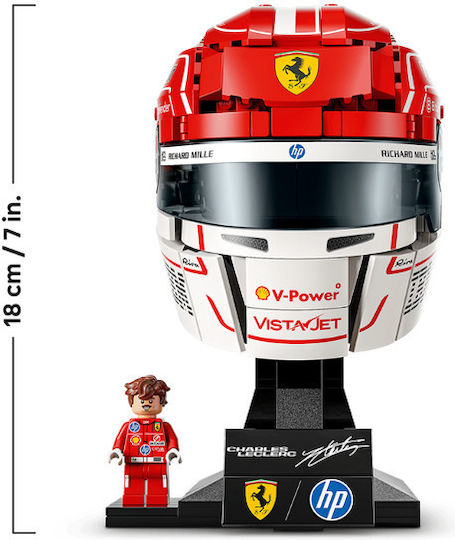 LEGO Editions Scuderia Ferrari HP Charles Leclerc Helmet for 14+ Years 886 Pieces
