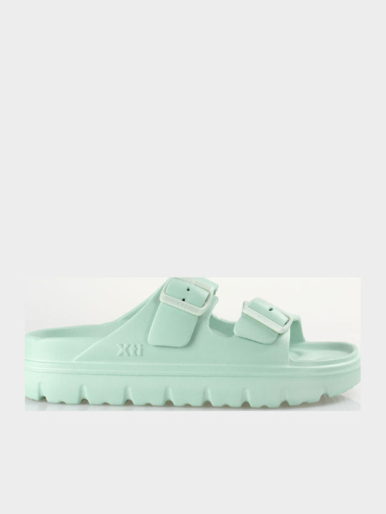 Women's Flip Flops in Style Sandals with Green Platforms