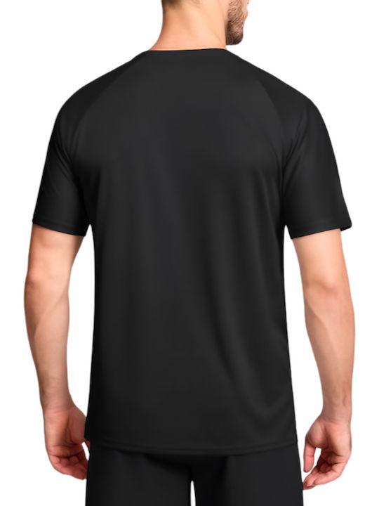 Men's Short Sleeve Undershirts in Black Color 3Pack
