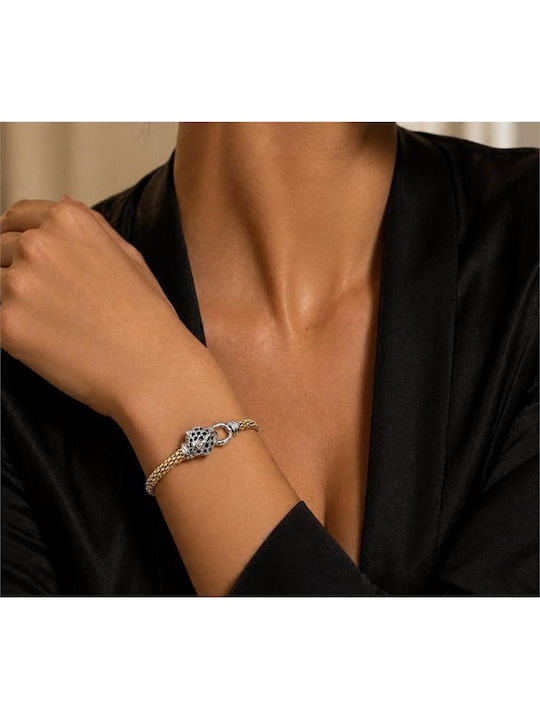 Paraxenies Women's Bracelet Chain in Silver Gold Plated with Zircon Paraxenies Women's Bracelet Chain in Silver Gold Plated with Zircon