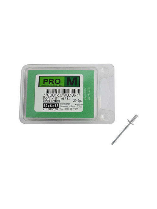 Pro m Pro m Nieten M3.2x6mm 20 Stück