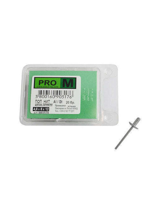 Pro m Rivets M4x8mm 20 Pieces