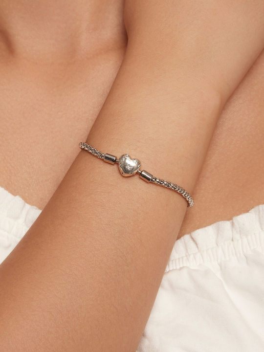 Daskalakis Daskalakis Damen Armband Handschellen mit Herz-Design aus Leder Daskalakis Daskalakis Damen Armband Handschellen mit Herz-Design aus Leder