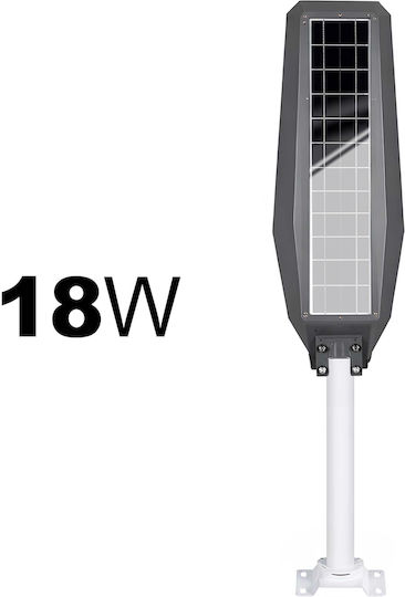 Avizar 18w Solar Led Light Motion Sensor 20,000mah Battery Black