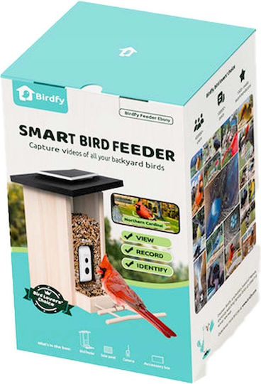 Birdfy Vogel Futterautomat Ai Kamera Ip66 Wasserdicht Solar Panel Braun Beige