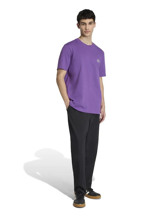 Grafisches Sportliches T-Shirt Lila