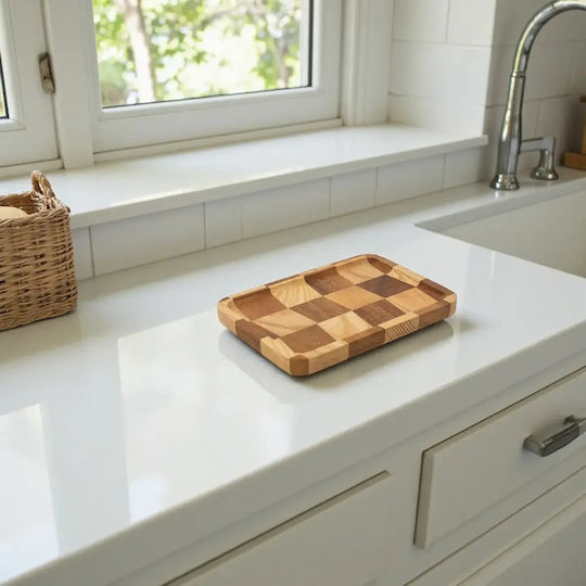Плитка Правоъгълна Дървена Чиния 20x14см pl00082.001